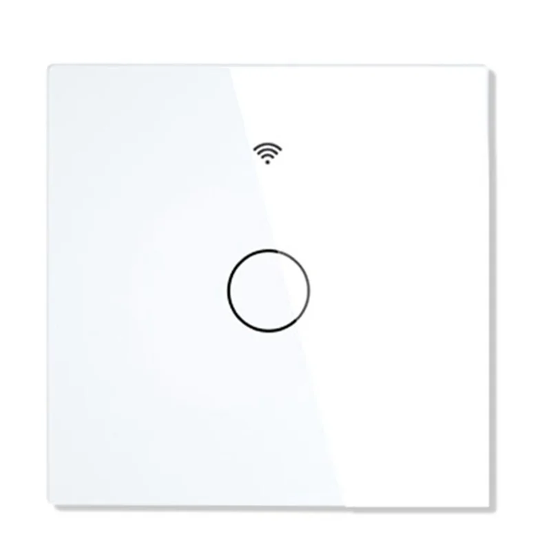 WiFi Smart Light Switch RF433 No Neutral Wire Single Fire Smart Life Tuya App Control for Alexa Google Home 220V