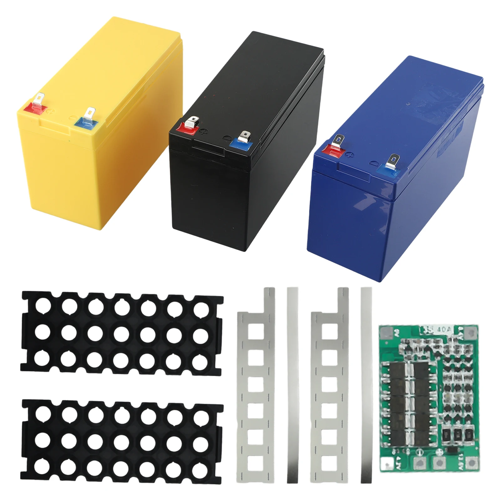 ABS Battery Case 12V 7Ah Battery Case Holder Fit 18 650 Cells 3x7 Nickel Strip Storage Box For 18 650 Battery DIY Battery Pack