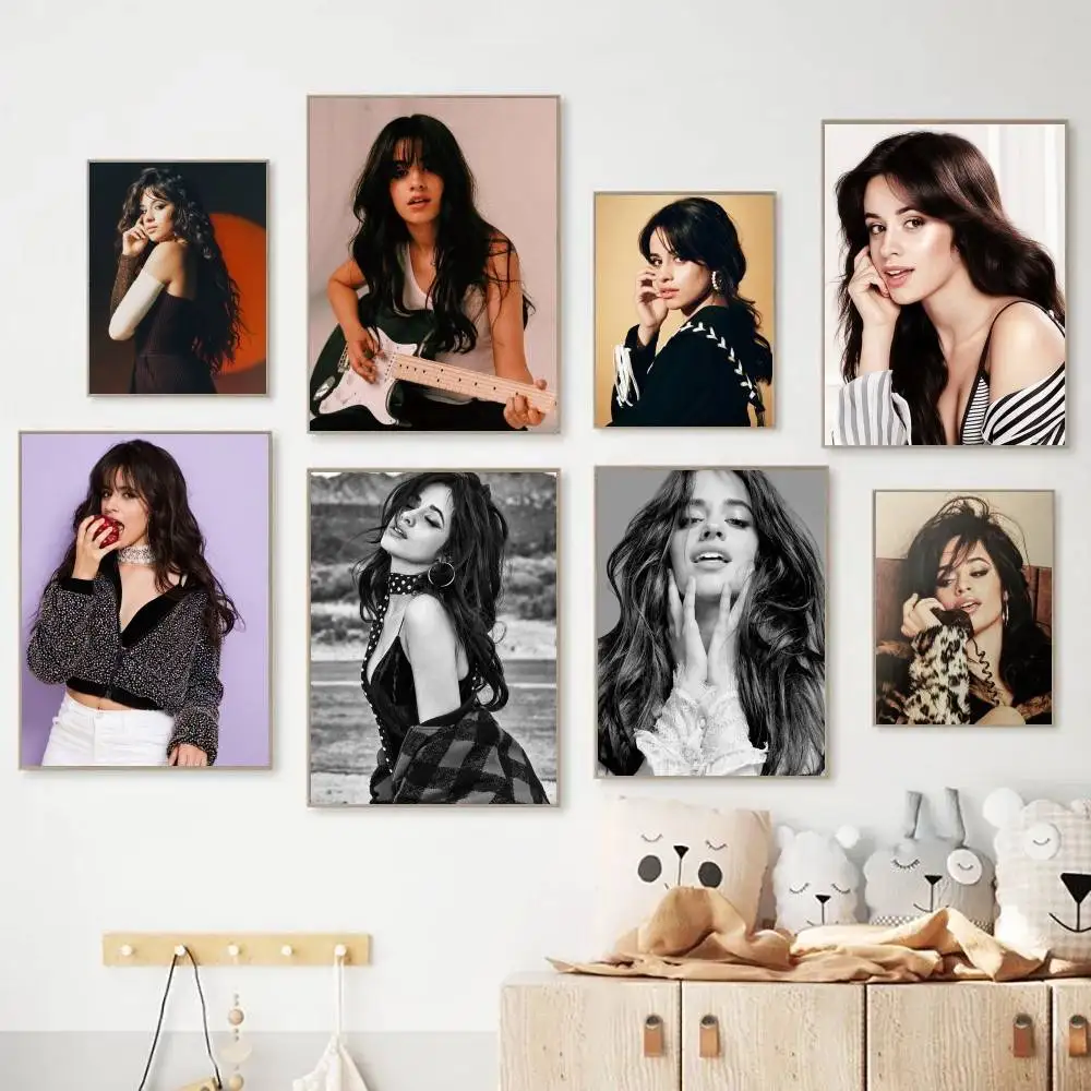 C-Camila Singer C-Cabello Poster HD Art Sticky Wall Waterproof Home Living Room Bar Decoration