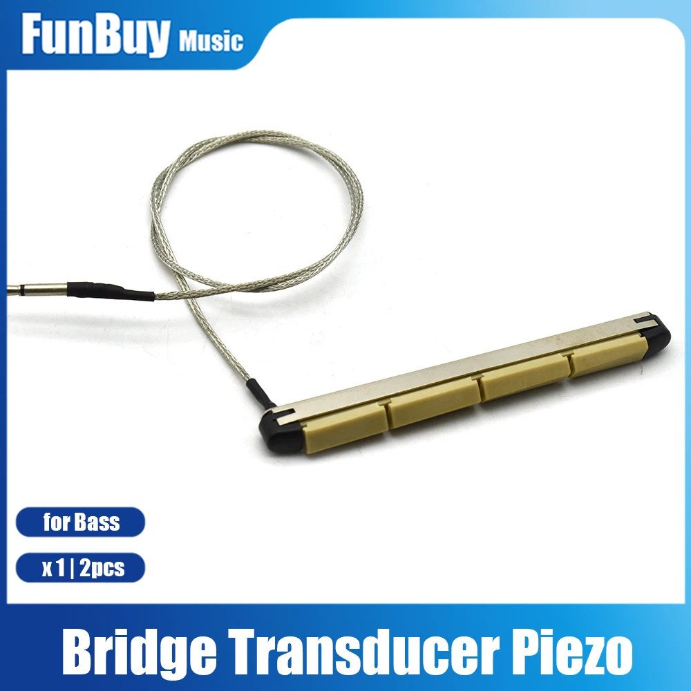 Under Saddle Transducer Pickup Imported Piezo Electric Bar Folk Acoustic Sticks for 4 String Acoustic Bass Guitar Parts