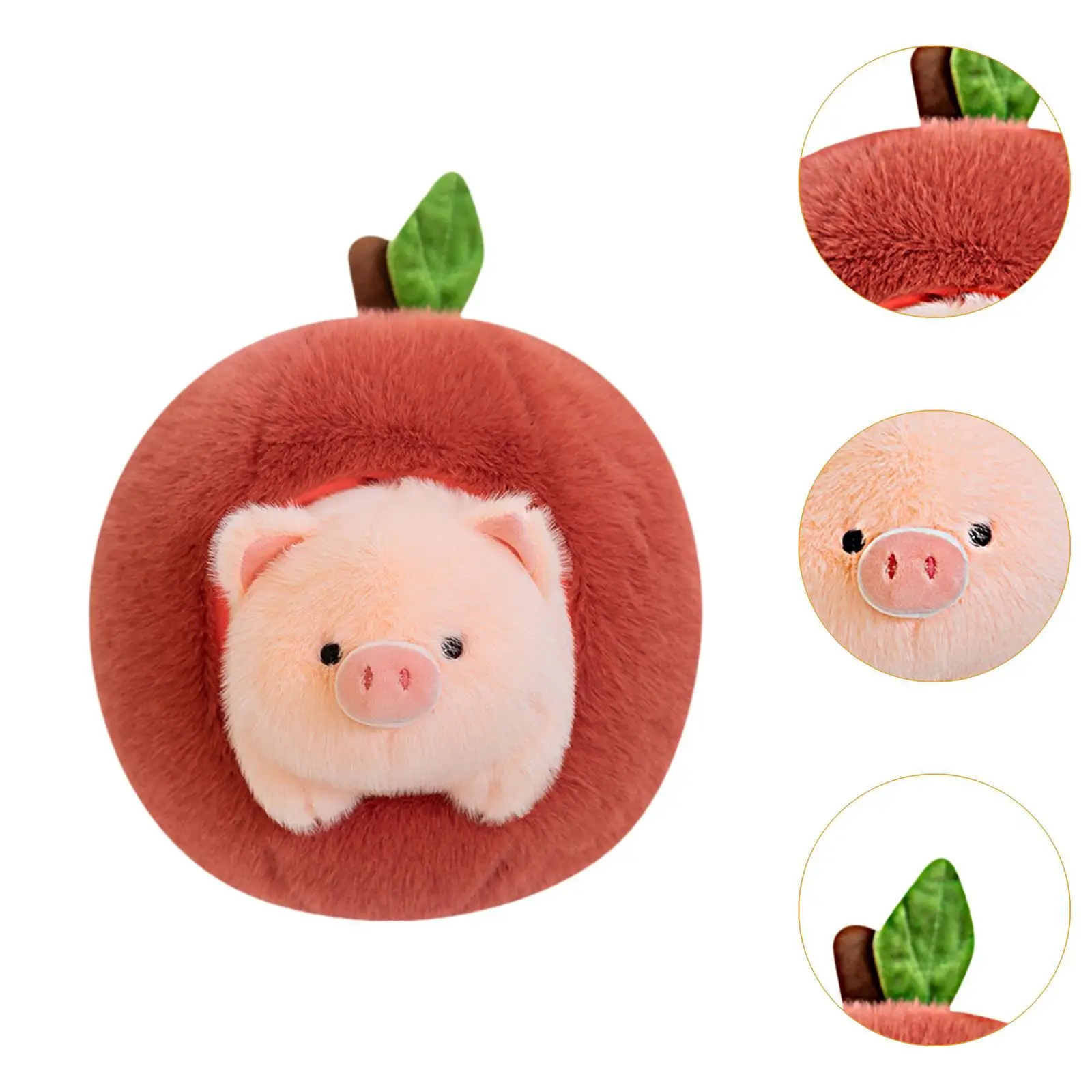 Jouet en peluche overde fruits mignons, poignées de beurre doux, décoration de chambre portable amovible