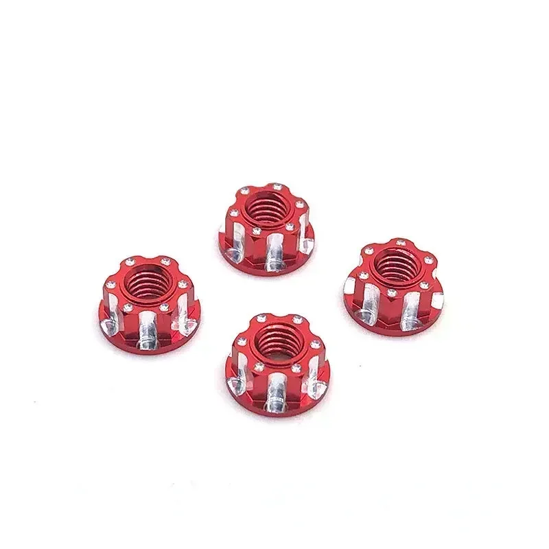 

4pcs Alloy M4 Carving Design Hexagonal Nuts For HSP Sakura D3 D4 1/10 RC Remote Control Car Accessories