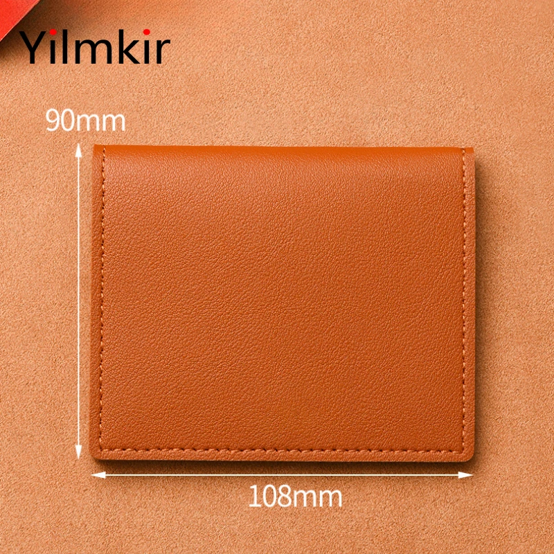 Simplicity Card Holder Wallet for Women RFID Bank Card Driver's License Case Stylish Men Convenient Coin Purse