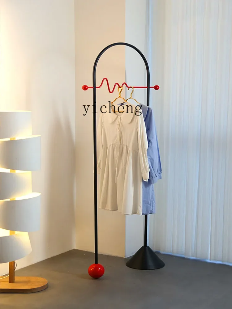 ZZf Light Luxury Retro High-End Art Coat Rack Home Floor Design Hanger