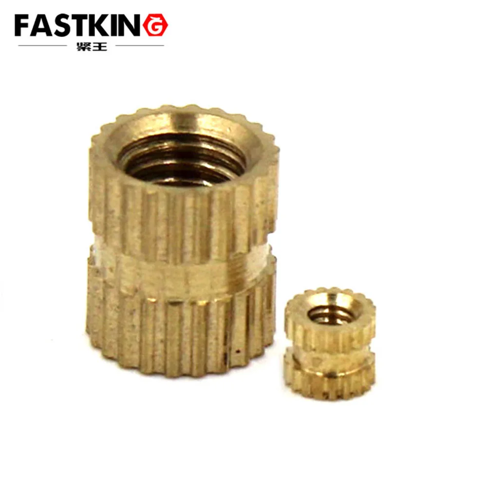 

10-50Pcs Brass Copper knurled insert Injection nut Embedded Parts for Plastics
