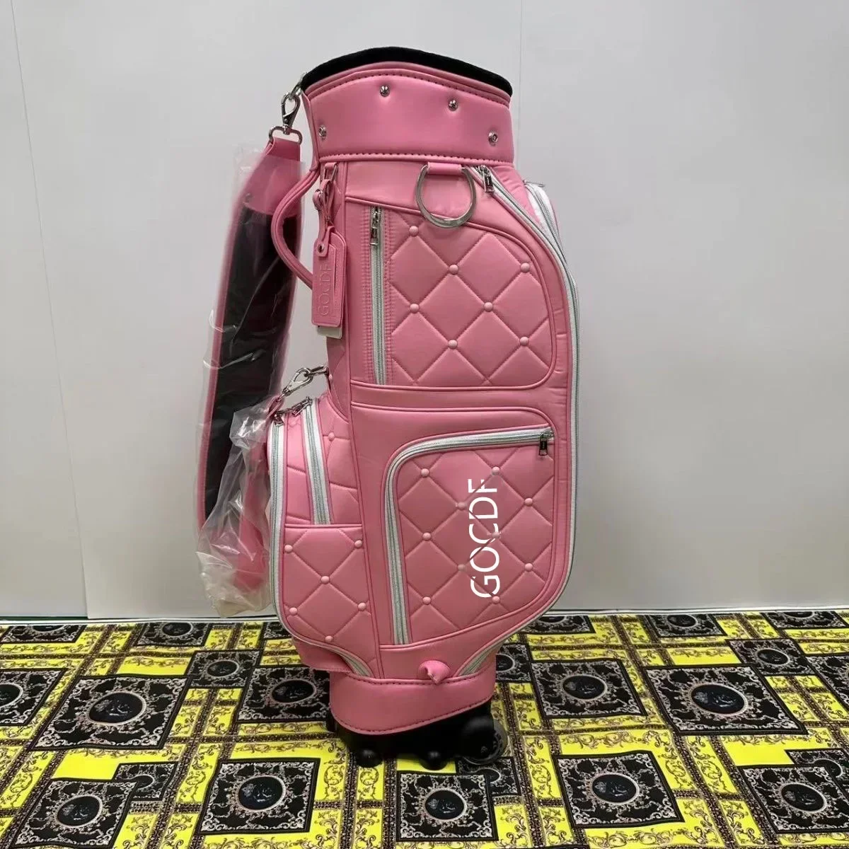 2024 Nowa torba golfowa dla mężczyzn i kobiet Caddy Bag Fashion Tug PU Wodoodporna standardowa torba golfowa 골프션