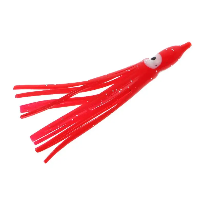 10Pcs Plastic Fishing Lures Squid Skirt Trolling Octopus Soft Lure Bait