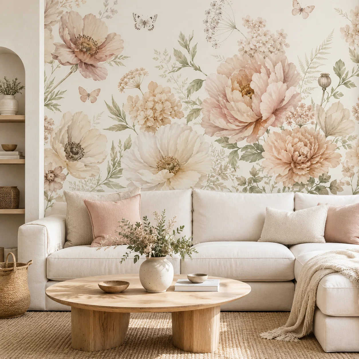 blush-pink-peony-butterfly-wall-mural-wallpaper-watercolor-botanical-floral-decor-for-living-room-bedroom-paste-required