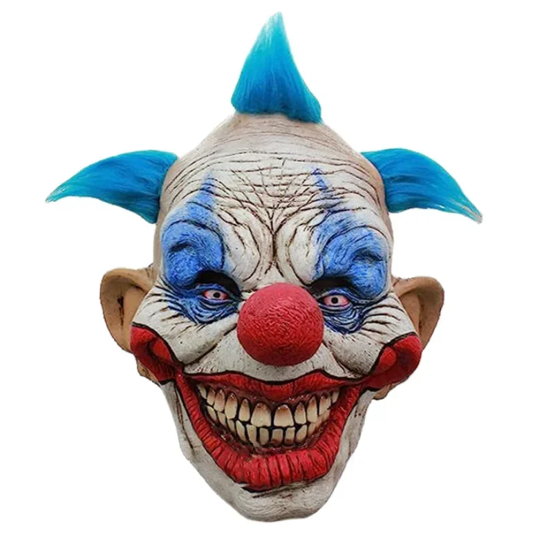 Halloween Joker Cosplay Costume Mask Adult Unisex Headgear Clown Latex Masks Demon Accessory Carnival Props