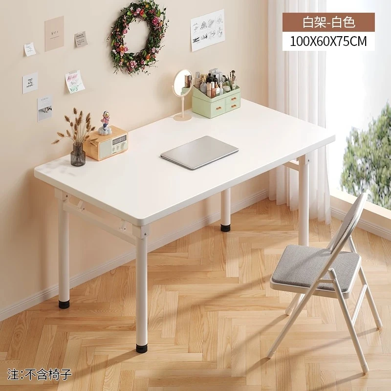 Suitable for home computer table and chair set folding table bedroom bedside small desk