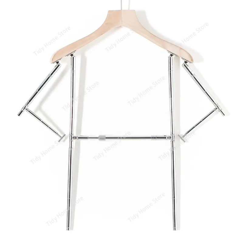 Men's short-sleeved hanging clothes hanger, T-shirt and POLO shirt, adjustable model prop display clothes hanger for shooting