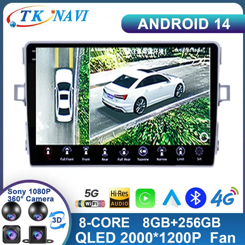 

Android 14 For Toyota Verso EZ E'Z Car Multimedia Video Player GPS Autoradio Navigation RDS Radio Audio Stereo Carplay WIFI DSP