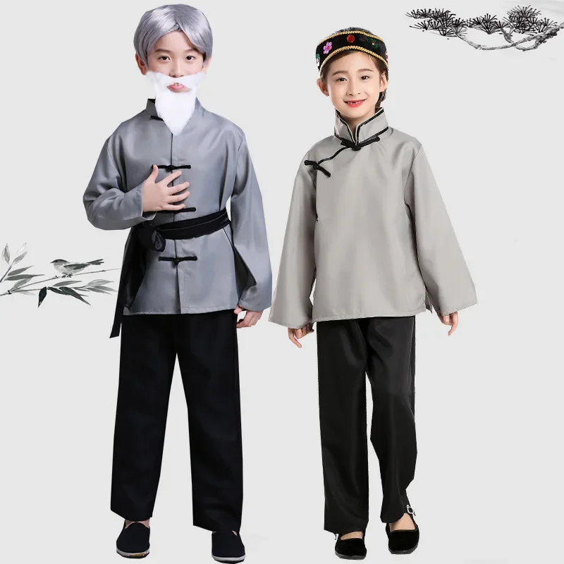 

Children's stage plays, costumes, role-playing, grandpas, grandmothers, costumes, skits, village aunts, farmers, etc