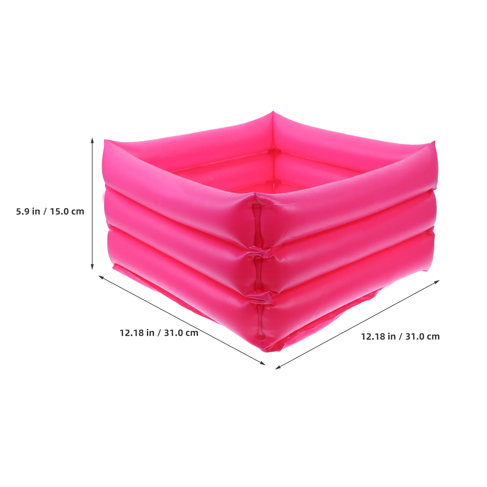 Foot Cleaning Container Inflatable Cleaning Sink Portable Body Washing Basin PVC Basin for Patient Family Travel Random Style