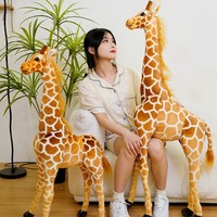 New 1pc Giant size Giraffe Plush Toys Cute Stuffed Animal Soft Giraffe Doll Birthday Gift Kids Toy