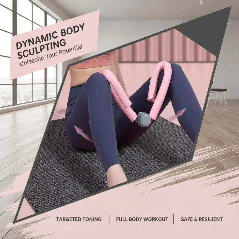 Oberschenkeltrainer mit weich gepolstertem Griff, tragbar, multifunktional für Yoga-Workouts zu Hause und Ganzkörperformung. – Detail 6