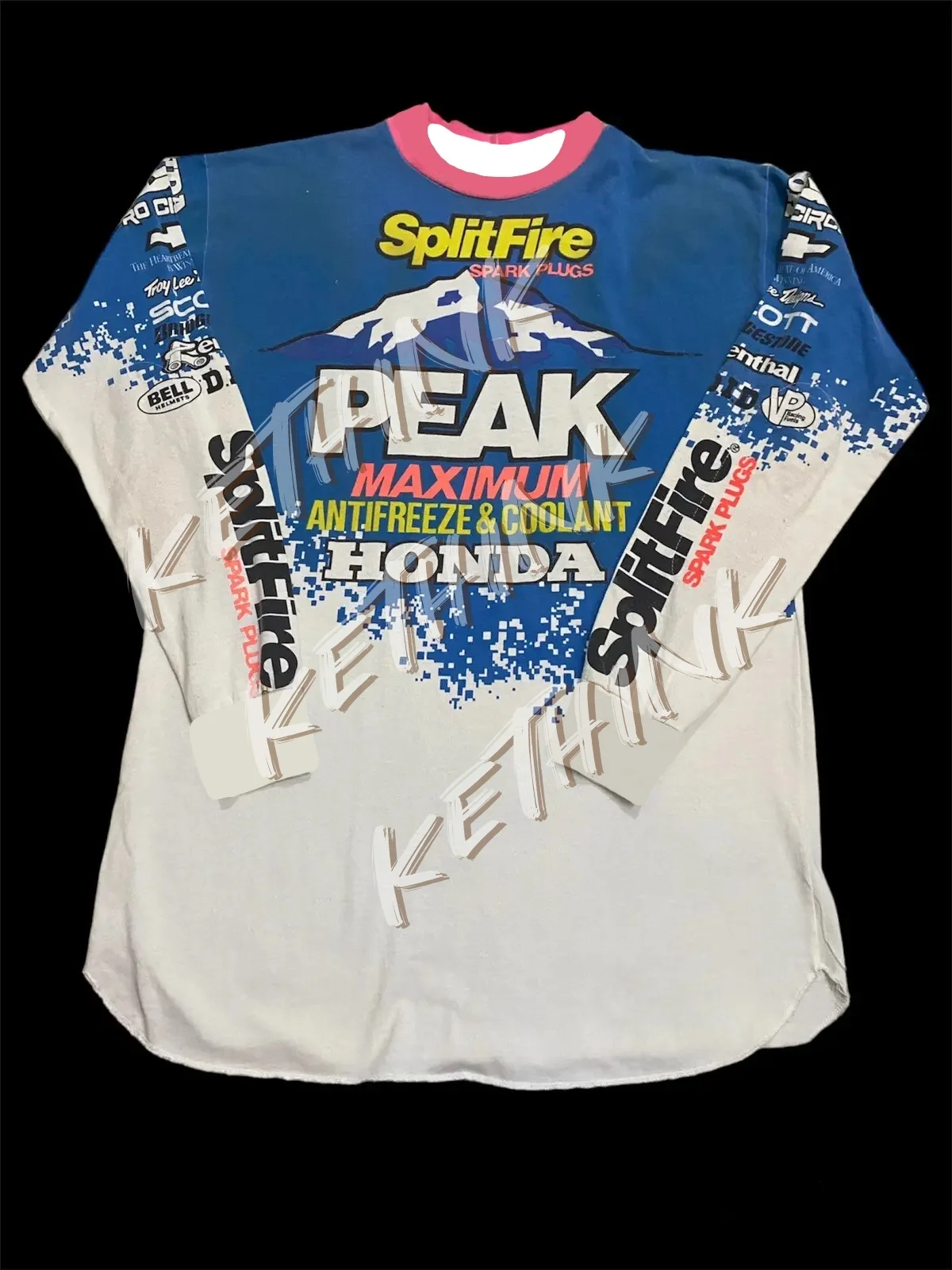 قميص Honda للدراجات النارية سريع الجفاف، قميص ركوب الخيل بأكمام طويلة يسمح بمرور الهواء Y2K للدراجة الترابية وسباق الجبال، معدات يومية مريحة