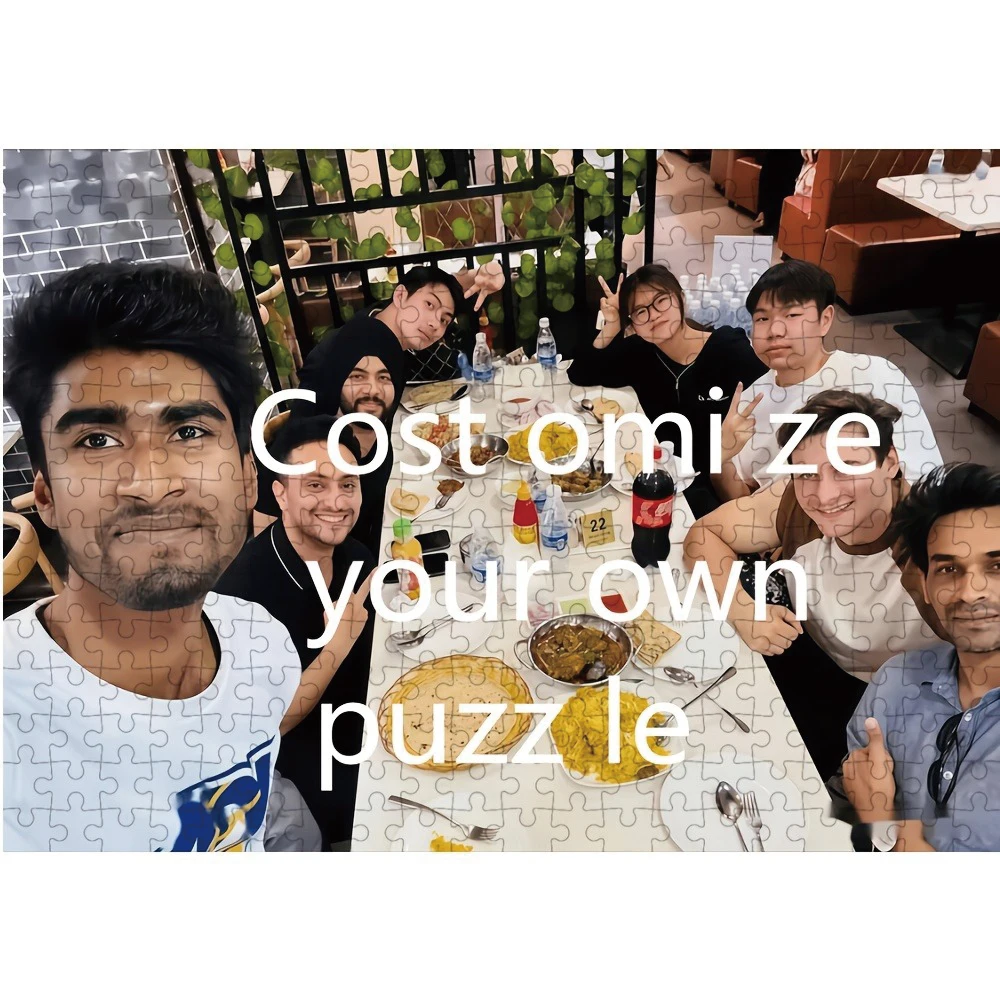 35/300/500/1000 Stück Personalisiertes Foto-Puzzle, Familien-Foto-Puzzle, Maßgefertigtes Puzzle für Erwachsene, Personalisiertes Spielzeug für den Raum