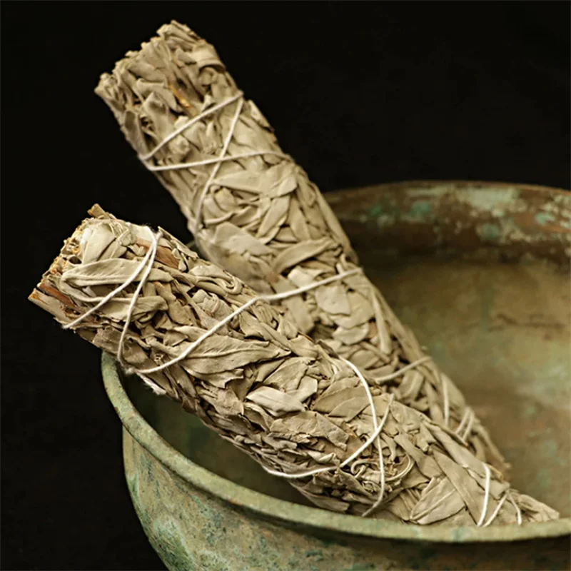 Natural White Sage Bundles Smudge Sticks Indoor Purification Smoking Aroma Leaf Bundle Sage Smudge Sticks For Home