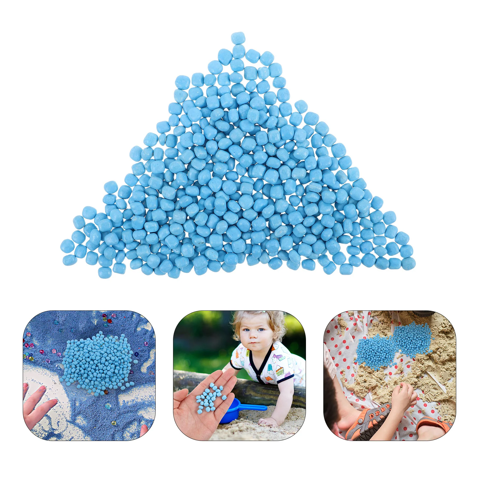 

1Set Plain Imitation Sand for Children Indoor Play Safe Environment Creative Sensory Experience Craft Vase Filler Decorative