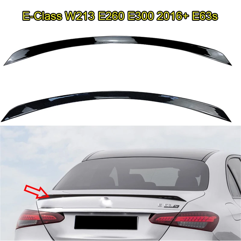 

2016-2023 For Mercedes E-Class W213 E260 E300 E63S Car Tail Wings Fixed Wind Spoiler Rear Wing Auto Decoration Accessories