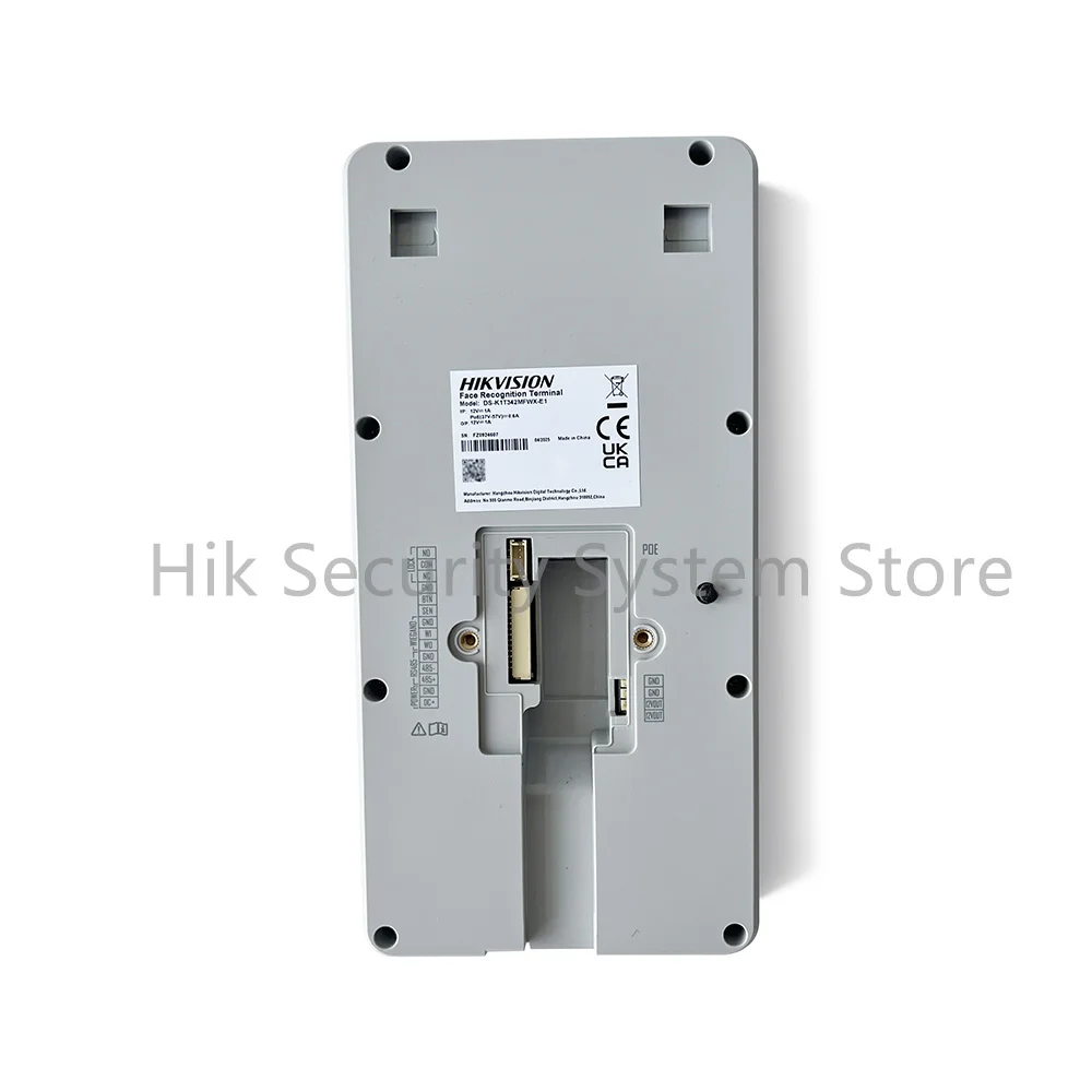 Hikvision WIFI IP ビデオインターホンドアステーション DS-K1T342MFWX-E1 4.3 インチ顔認識端末 LCD タッチスクリーン POE ドアベル