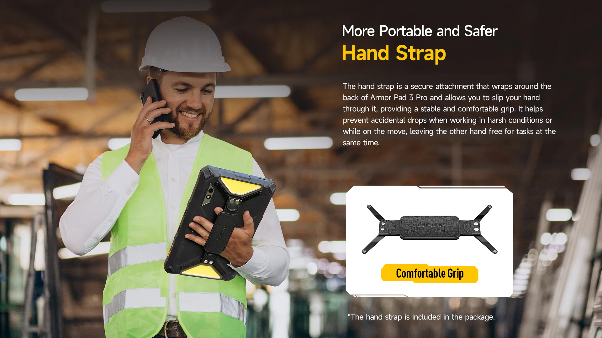 Ulefone Armor Pad 3 Pro,16 Гб + 256 Гб,Rugged Tablet,33280 мАч, 10.36'' 2K Display,50MP Camera,Android,глобальная версия