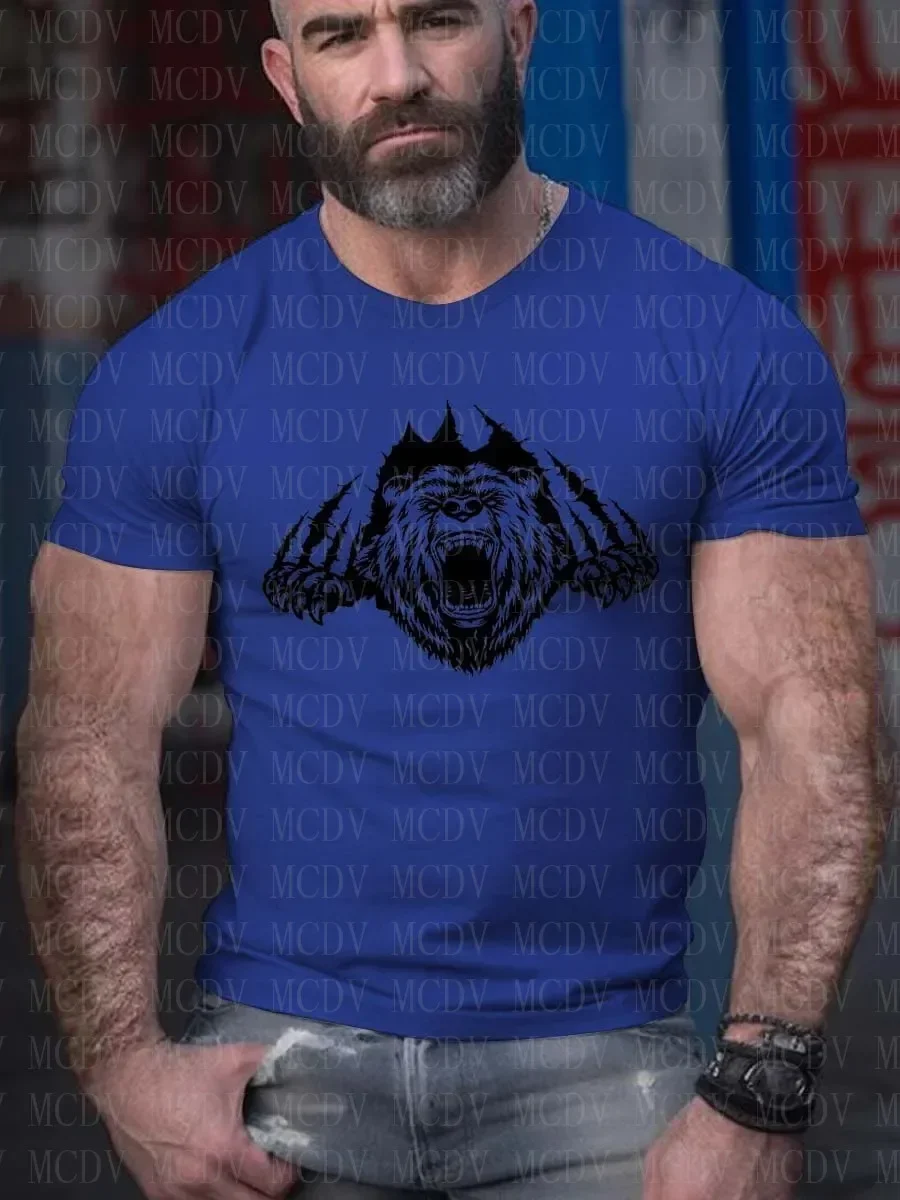 Men's Bears Pride T-Shirt 3d Printed Summer T Shirts for Tops  The Colorful The Best He Him Hole LGBT3D Printed T Shirt