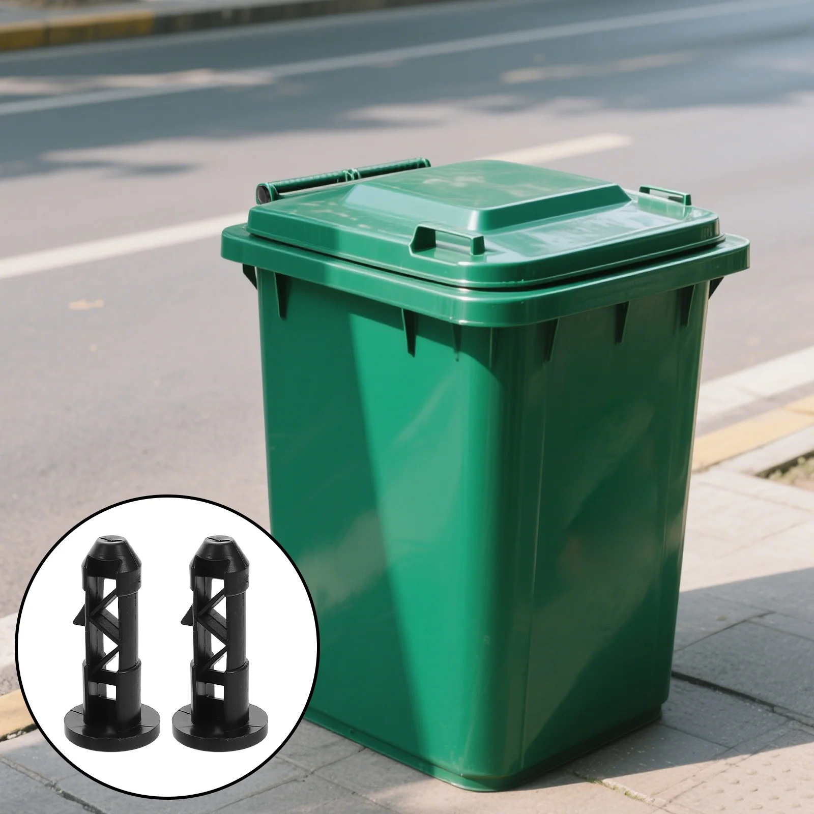 

12Pcs Trash Can Spare Parts Sturdy Plastic Lid Catch Prevents Lid Detachment Easy Installation Compatible with Most Garbage Bin