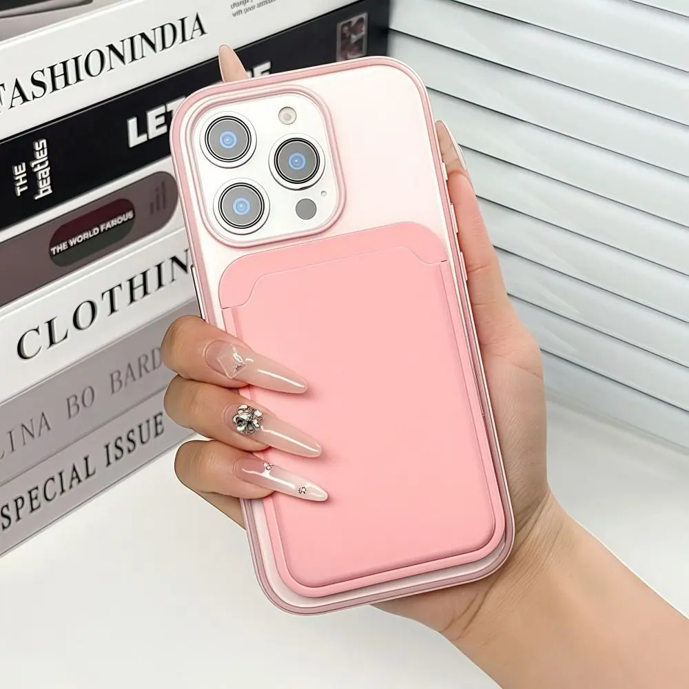 

Scratch-resistant For MagSafe Wallet Transparent Acrylic Phone Magnetic Card Holder Simple for iPhone 17 16 15 14 13 12 11