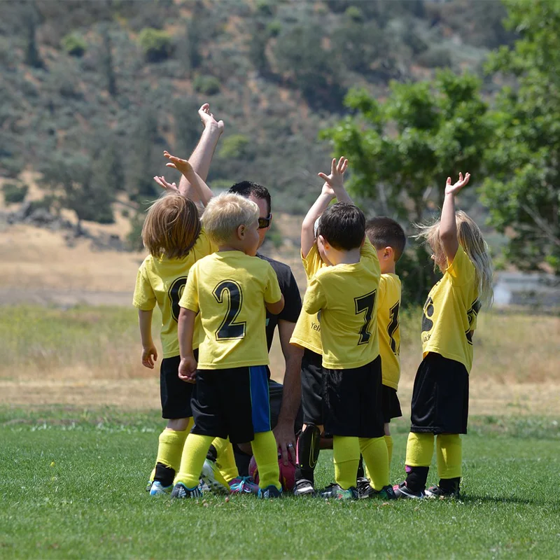 Kinderen Jongens Meisjes Voetbal Sokken Gestreepte Ademende Katoenen Voetbal Honkbal Kinderen Strepen Sokken, Vocht Wicking, Dun En Zacht