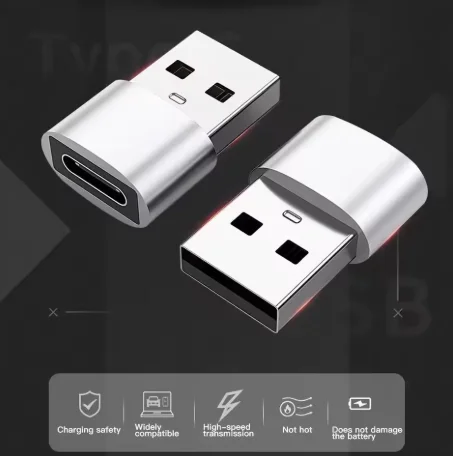 4Pcs USB To Type C OTG Adapter USB USB-C Male To Micro USB Type-c Female Converter For Macbook Samsung S20 USBC OTG Connector
