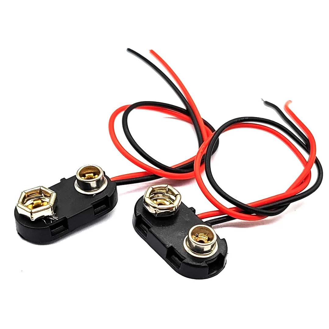 ที่ยึดแบตเตอรี่9V ที่ยึดแบตเตอรี่แบบแข็ง9V ที่ยึดแบตเตอรี่แบตเตอรี่กระดุมขนาด15ซม.