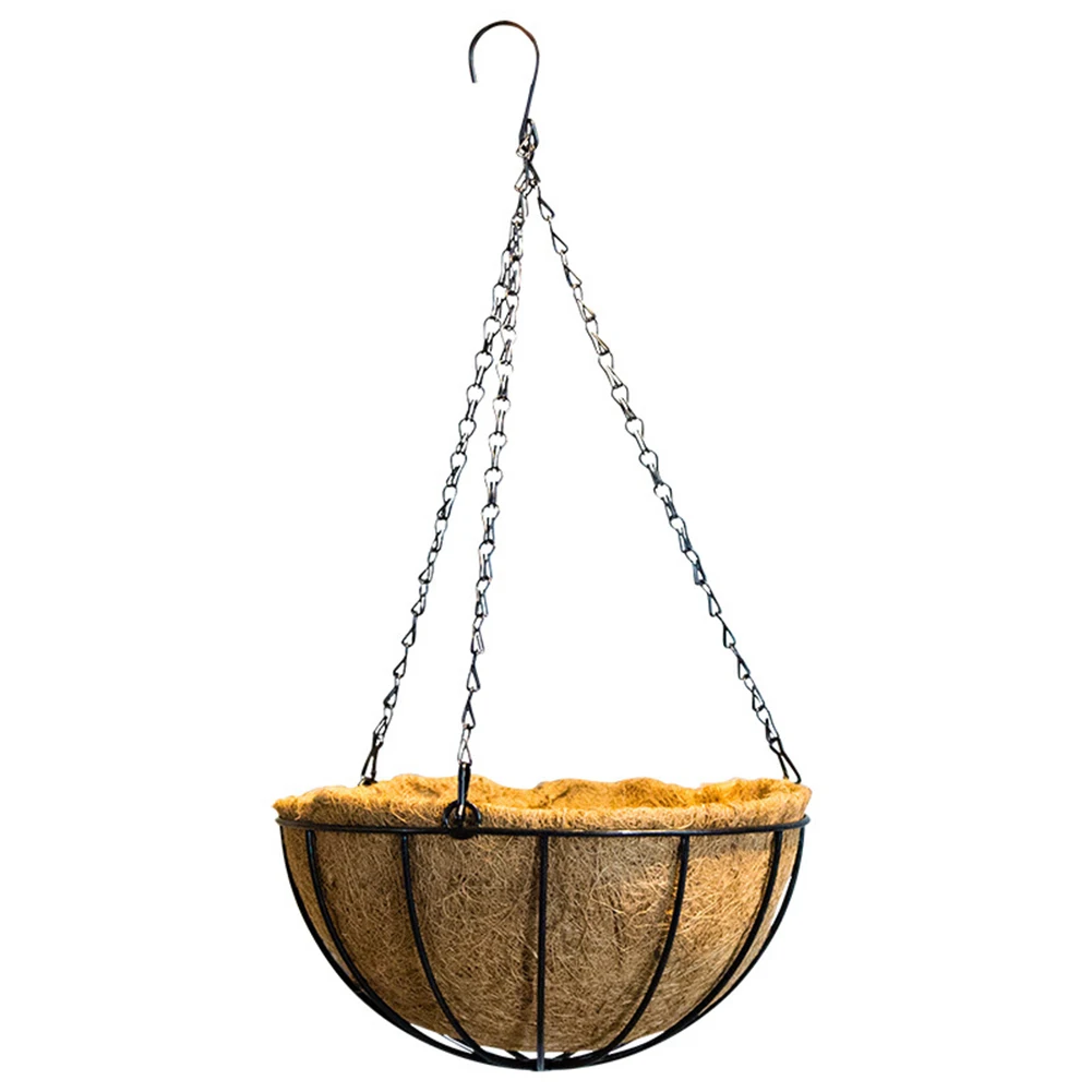 

1/5Pcs Coir Hanging Planter Pots Waterproof Hanging Flower Pots Rustproof Plant Holder Baskets for Succulent Flower Plants