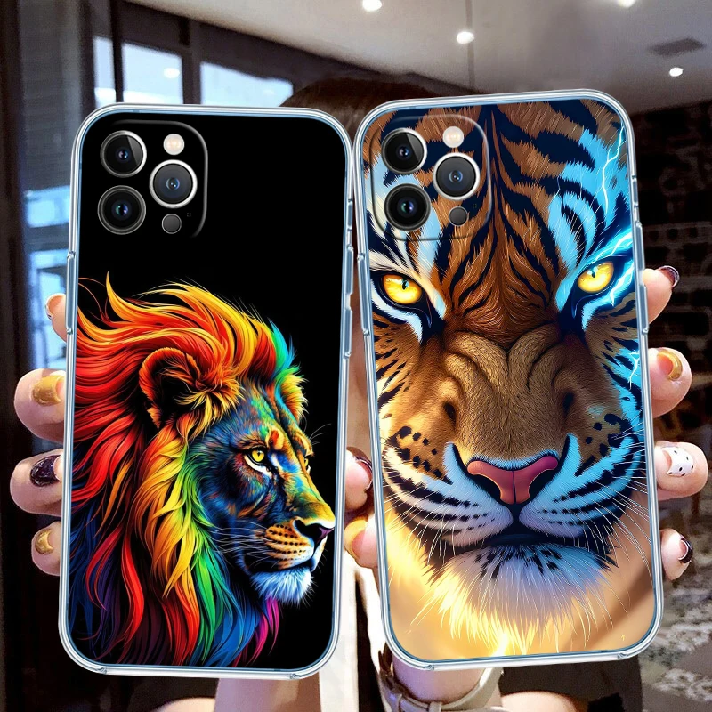 FM3 Animal Wolf Tiger lion Phone Case for Motorola Moto G40 G04 G05 One Ace Action  Fusion + Plus Hyper Macro Vision Zoom view 5