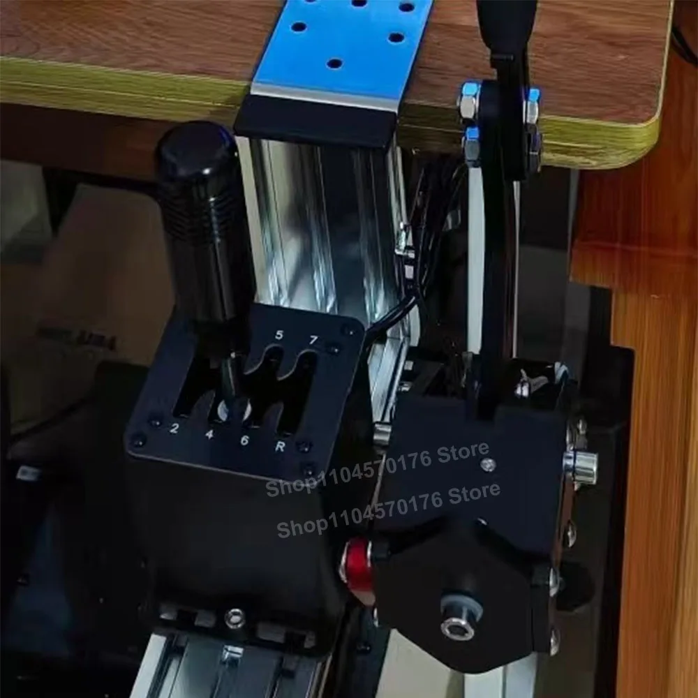 جهاز محاكاة السباق للكمبيوتر الشخصي USB Game H Gear Shifter لـ Logitech G29 G25 G27 لـ Thrustmaster T300RS/GT لسباق المحاكاة
