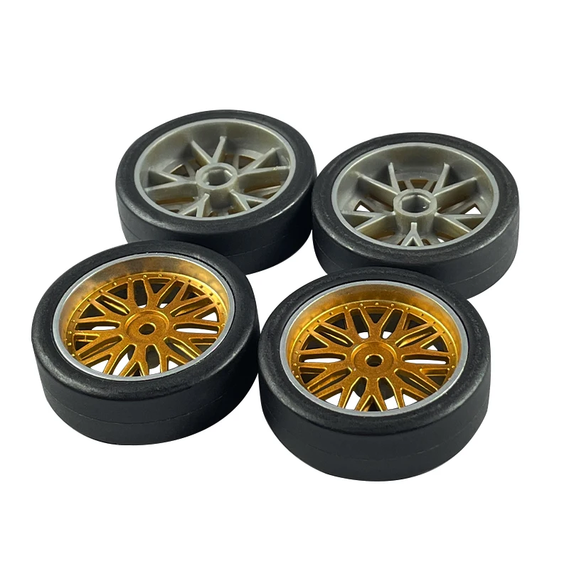 LDRC AE86 A86 LD1801 LD1802 LD1803 LD1804 A01 A02 4pcs 33mm RC Hard Drift Tire Wheel Hard Tyre 1/18 RC Car Upgrade Parts