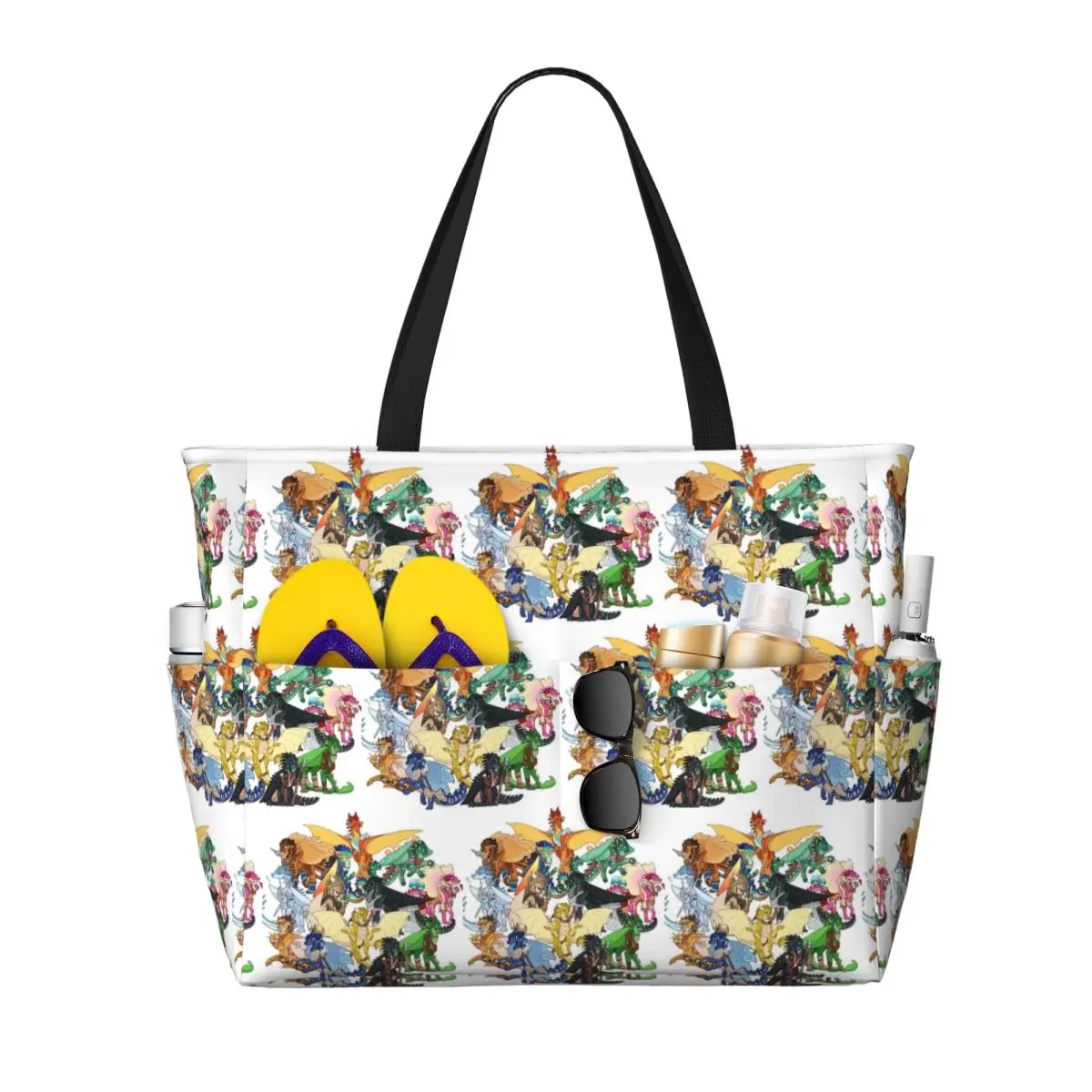 

Wing Of Fire All Dragon Beach Tote Bag Sport Gym Yoga Duffle Large Tote Bag Women Travel Bag Fitness bag