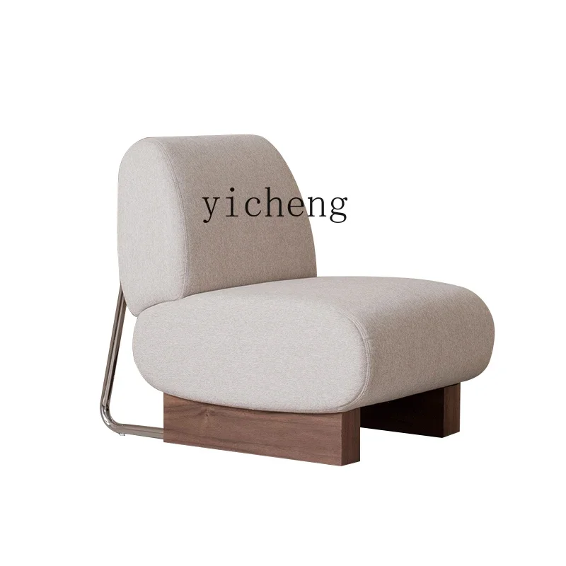 

Одноместный стул ZK в стиле ретро для гостиной, стул из овечьей шерсти, стул для отдыха, средневековый ореховый диван