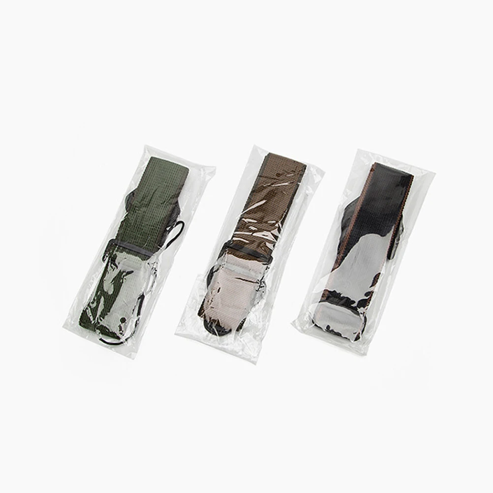 

Strap Electric Acoustic Adjustable Straps Black Pick Holder Anti Wear Skid Guitar Accessories Folk Wooden Guitar