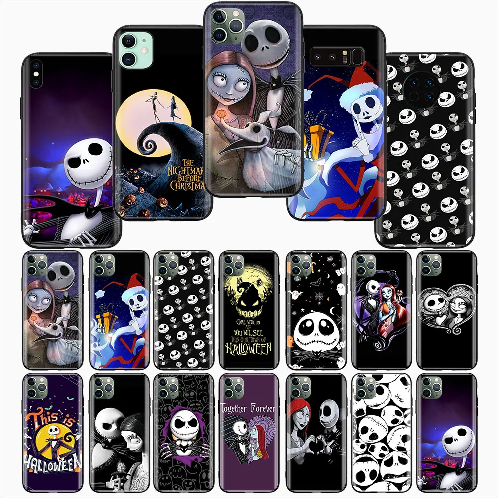 F-20 Nightmare Before Christmas Black Soft Case for Xiaomi Redmi 12 12C Note 12 11 11s Poco M3 M4 M5 Pro 5G