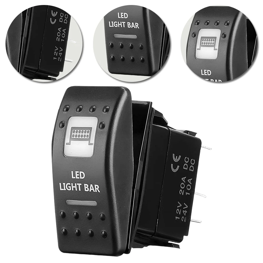 

Кулисный переключатель светодиодной панели 12 В 24 В Автомобильные двойные переключатели Светодиодная панель вкл. выкл. 5-контактный двойной светодиодный переключатель включения/выключения для ATV UTV Автомобиль Грузовик RV