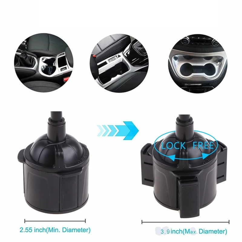 รถที่วางแก้วพัดลม USB 3 ควบคุมความเร็วคอห่านหมุนได้สากลเป่าลม