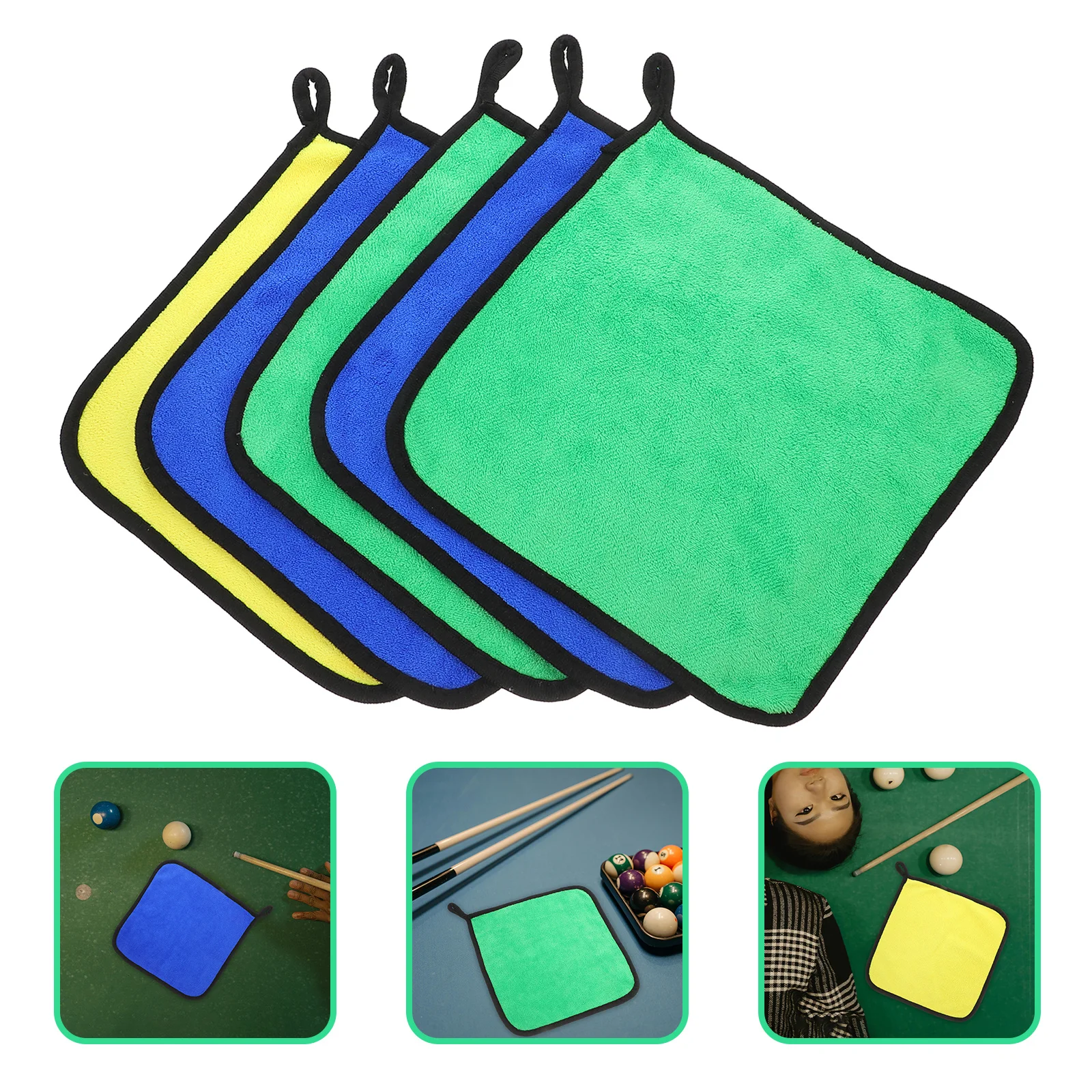 

5 шт., ткань для чистки бильярдного кия, прочные полотенца из микрофибры, аксессуары для бильярдного стола, очиститель для обслуживания вала