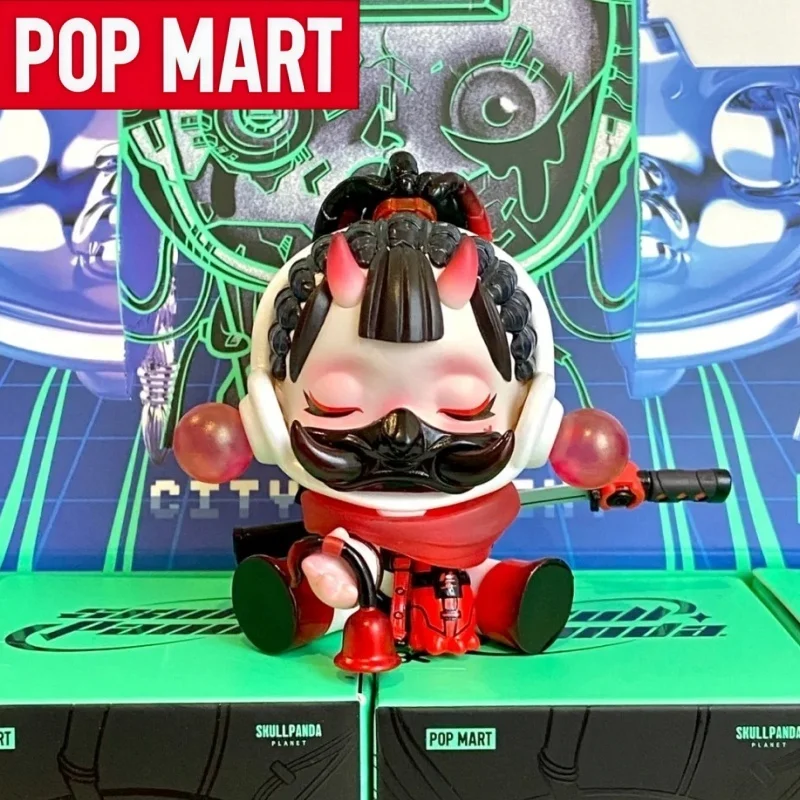 

POP MART Original Skullpanda Series Night City Blind Box Anime Figure Model Cyberpunk Style Desktop Toy Decoration Birthday Gift