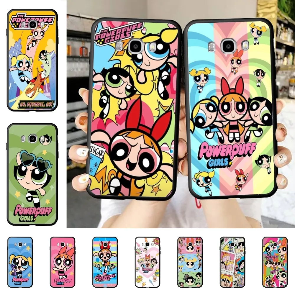 Cute-P-Powerpuffes-G-Girls Phone Case For Samsung J 7 plus 7core J7 neo J6 plus prime J6 J4 J5 Mobile Cover