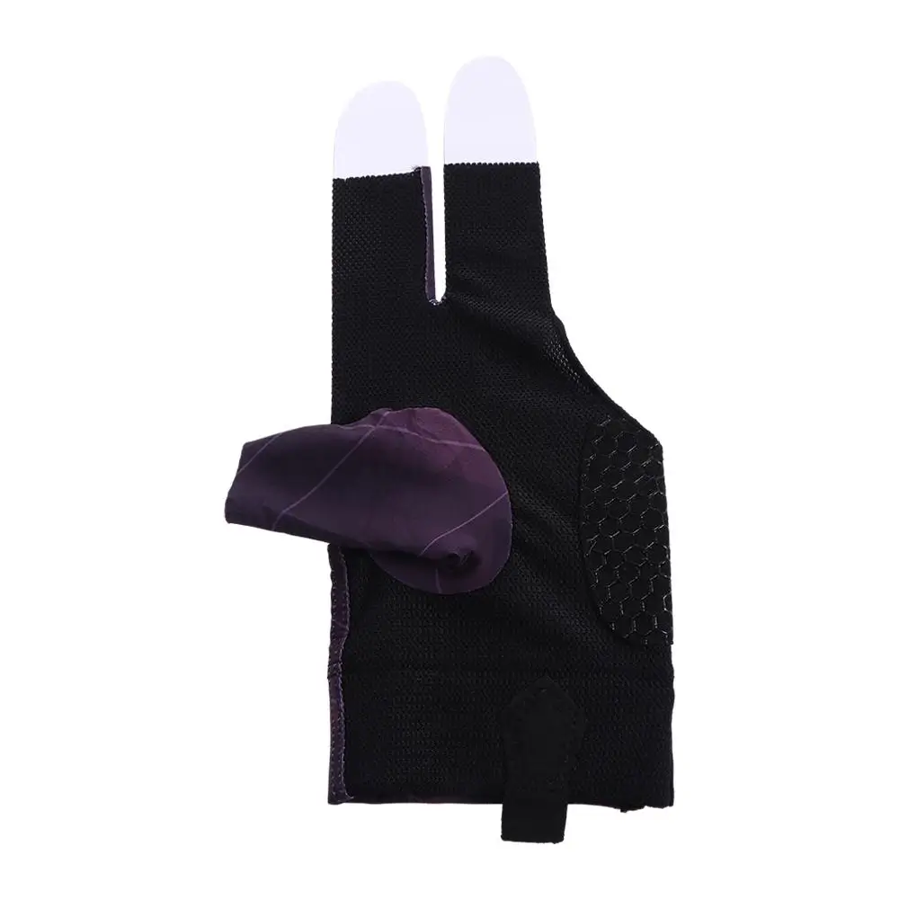 Woman Elasticity Wear-resistant Light Non-slip Billiards Gloves Anti Skid Gloves Open 3 Fingers Gloves Three Finger Gloves