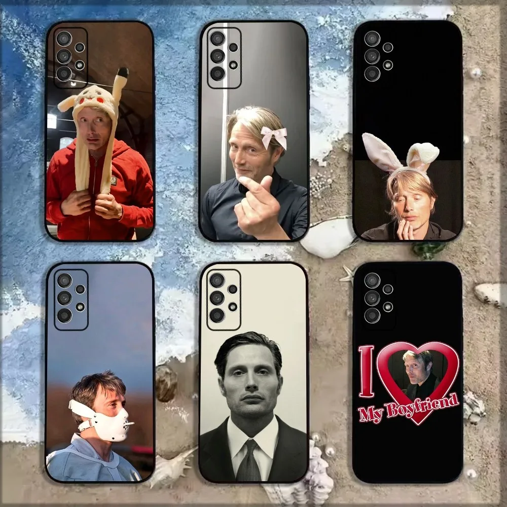 

M-Mads actor M-Mikkelsen Phone Case For Samsung Galaxy A13,A21s,A22,A31,A32,A52,A53,A71,A80,A91 Soft Black Shell