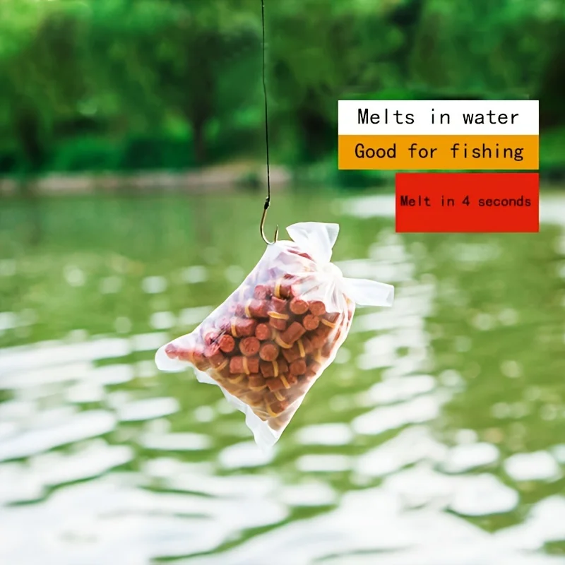 Sac soluble dans l'eau, sac instantané, coulée lointaine, filet sexuel, sac de matériel de nidification pour la pêche, génération de fusion de l'eau, sac de nidification à dissolvant lent