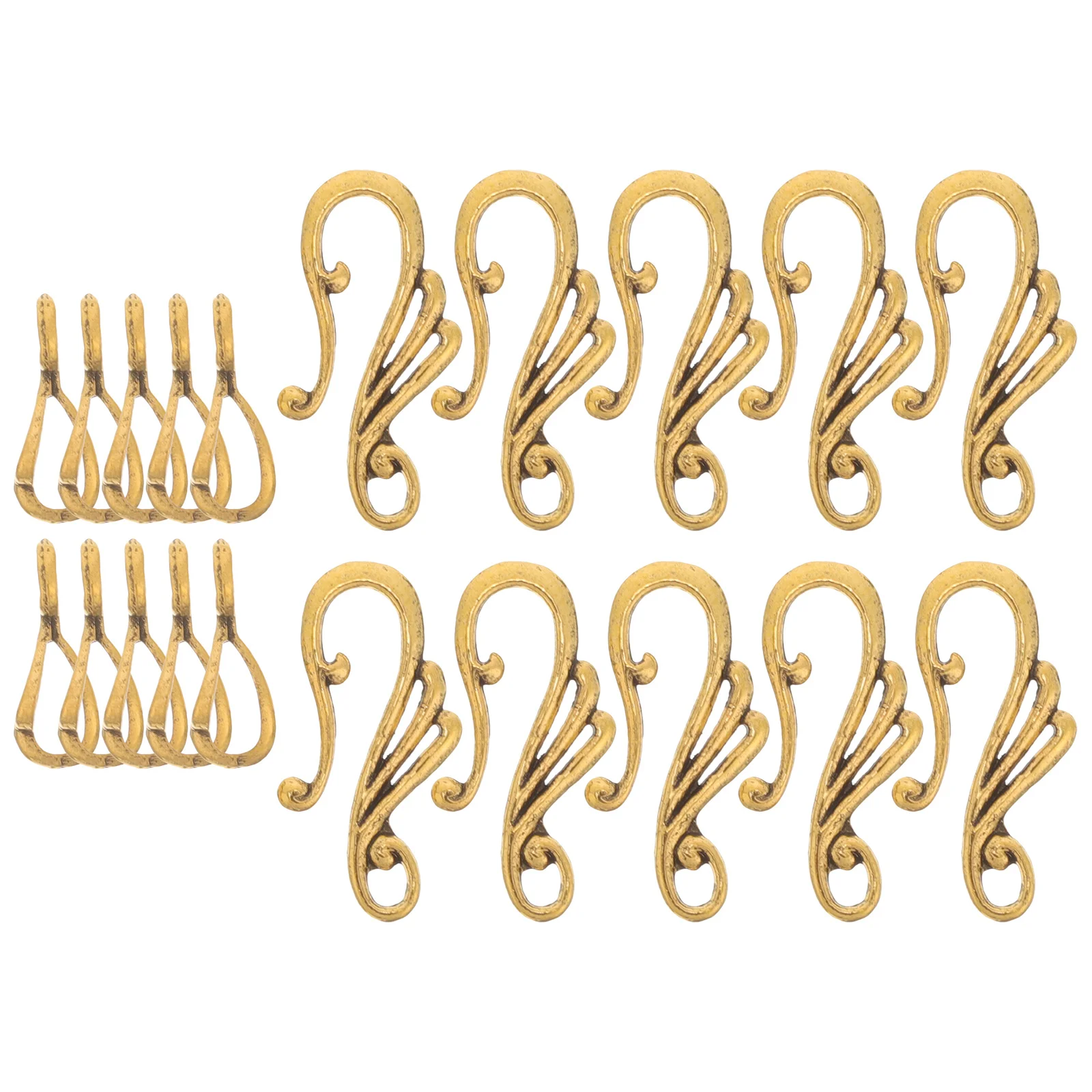 

10Sets Jewelry Clasps Toggle Clasps Zinc Alloy Metal Earring Connectors DIY for Bracelets Necklaces Toggle Clasp
